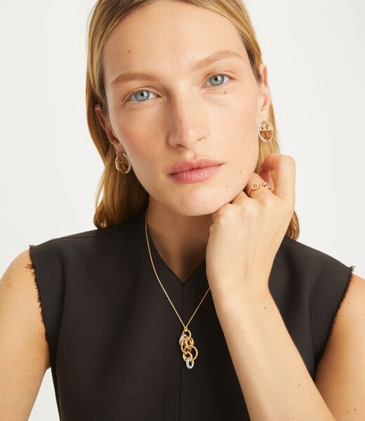 tory burch قرط الأذن ميلر باف متعدد الحلقات