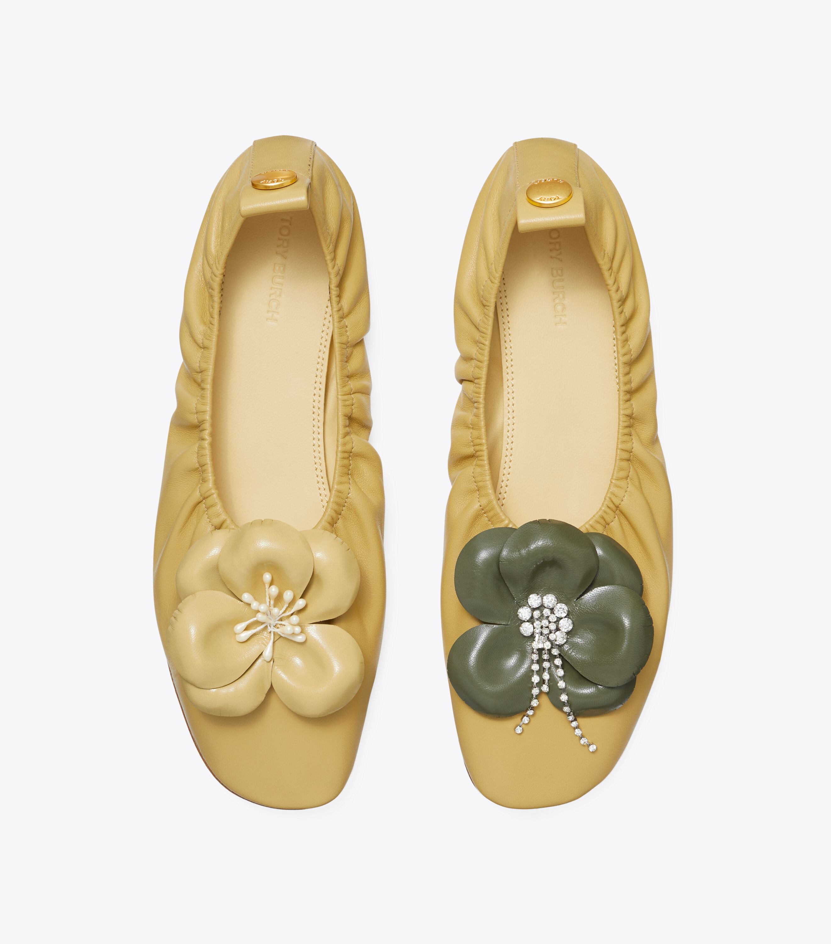 Tory burch flower flats top
