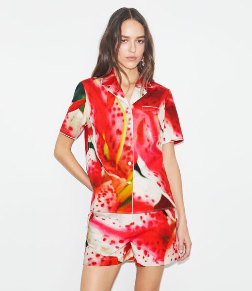 tory burch twill camp shirt