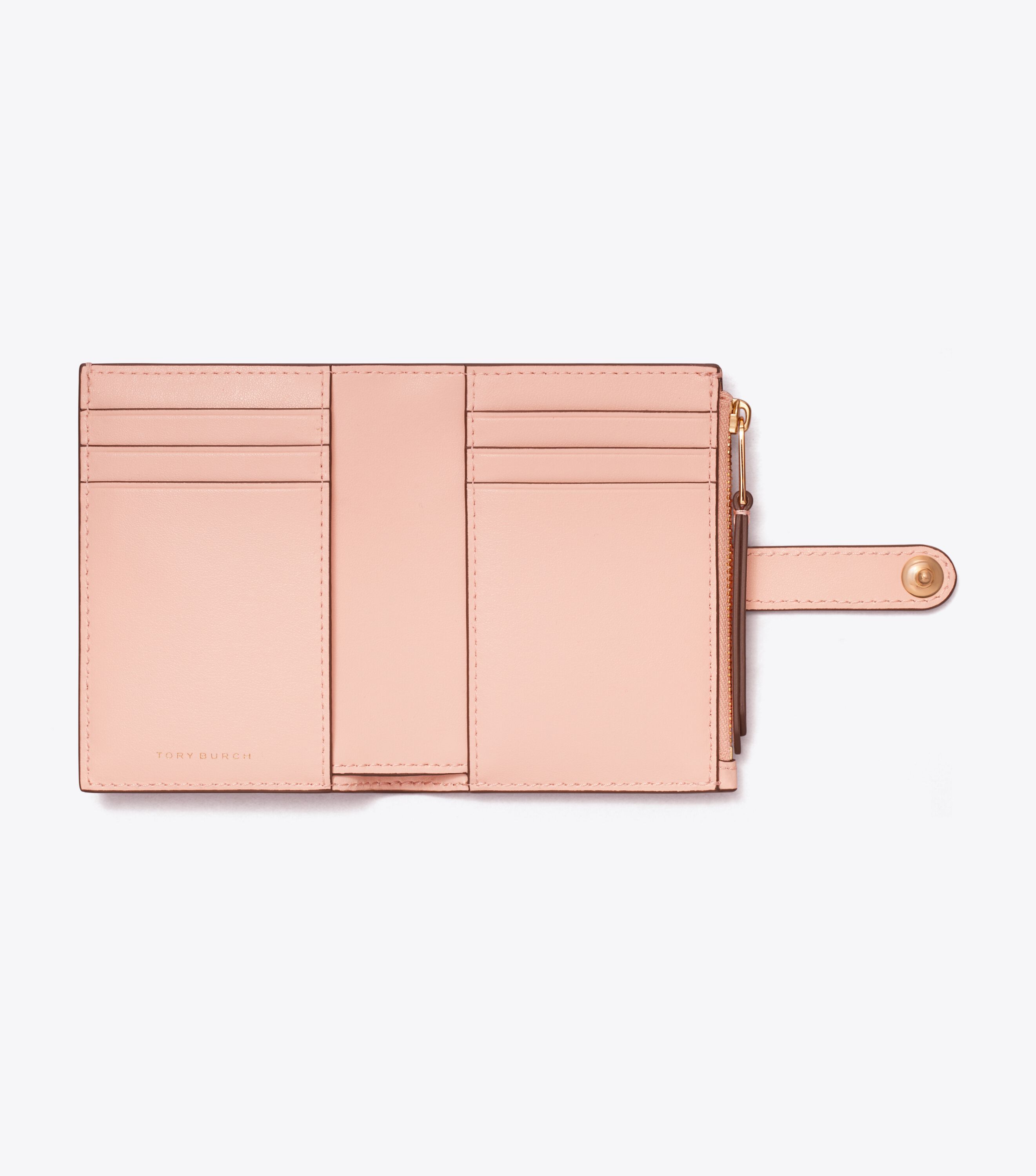 【特価!関送込】Tory Burch T Monogram Leather BIFOLD WALLET T Monogram Leather Bi-Fold Wallet, Pink Sea | Tory Burch KSA