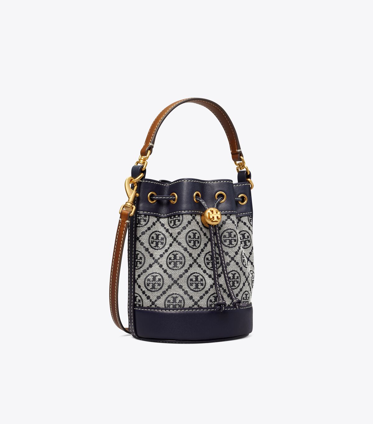 tory burch mini t monogram bucket bag