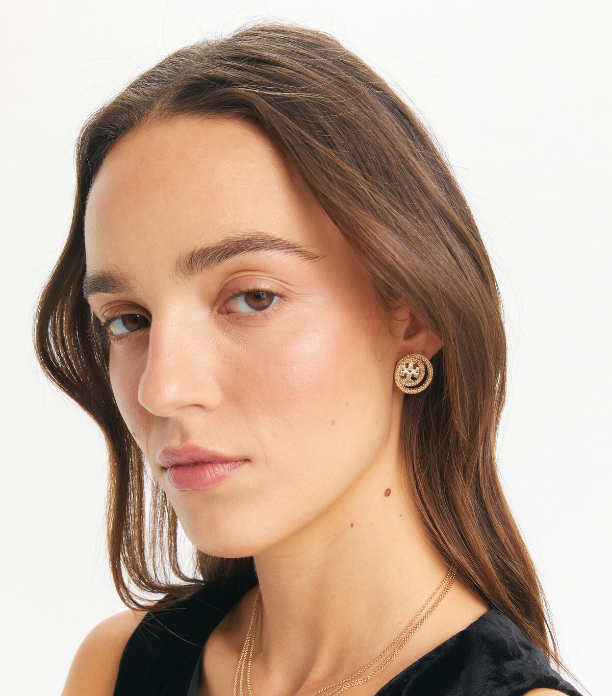 tory burch miller pave layered necklace