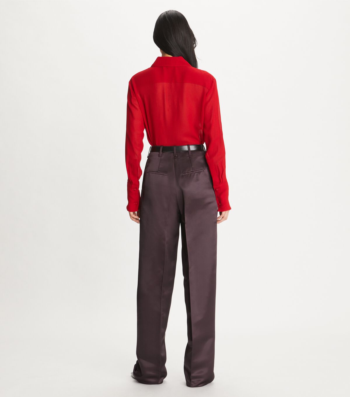 tory burch cuffed viscose shirt