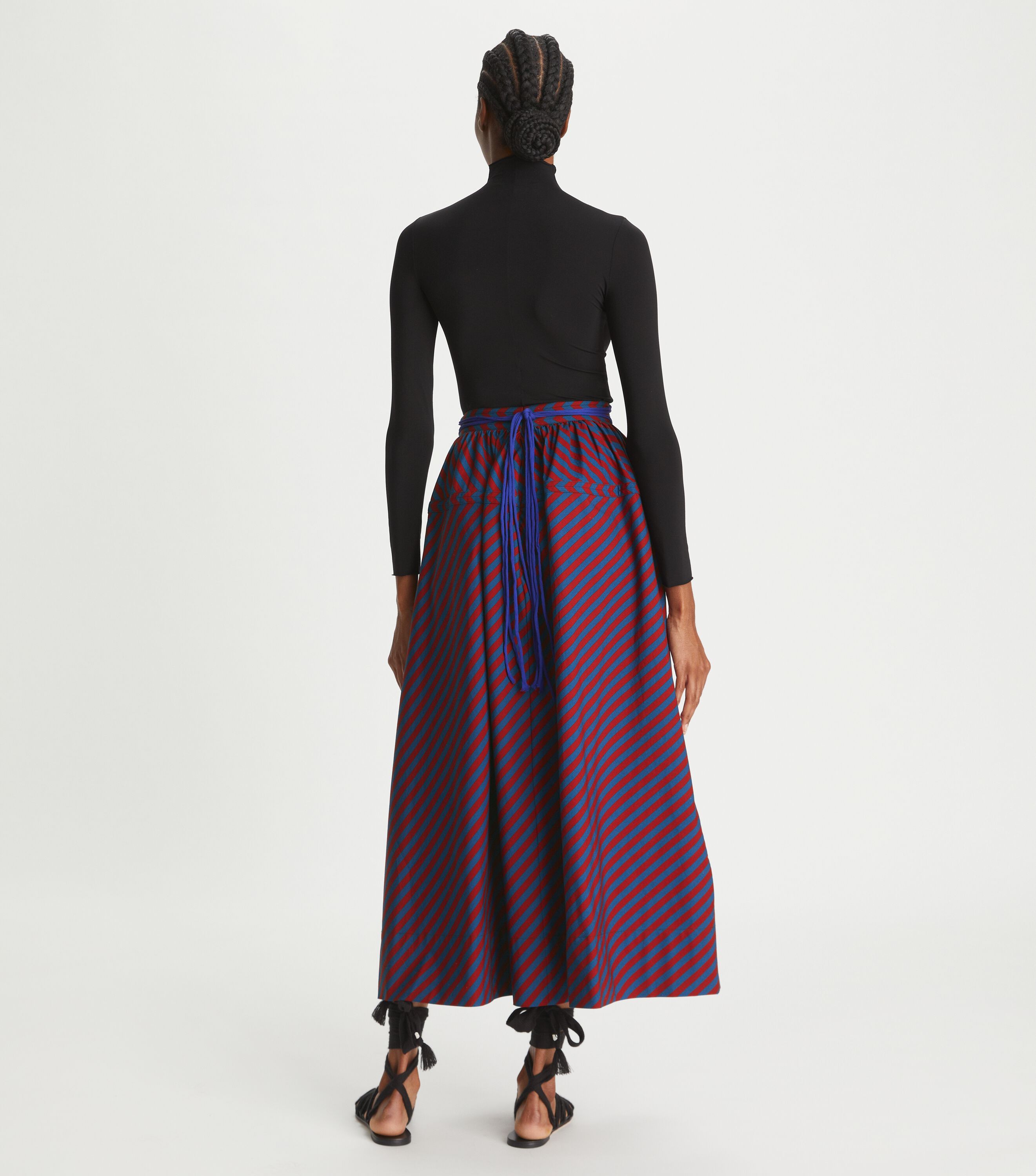 Tory burch striped skirt on sale