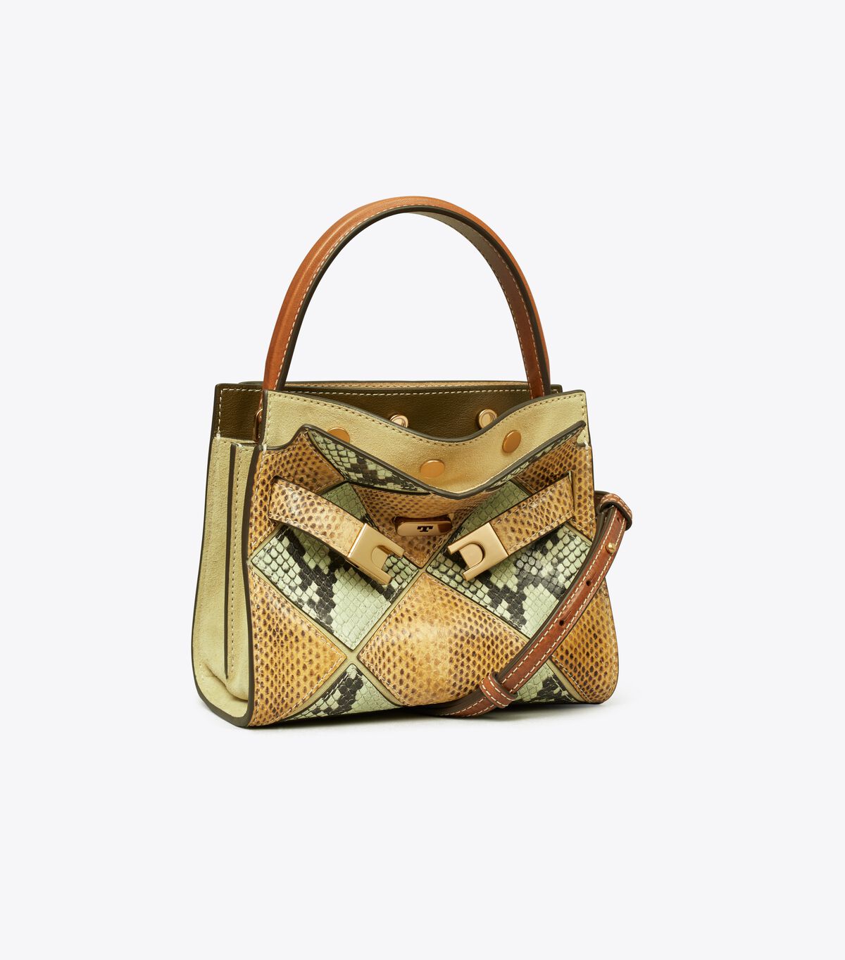 tory burch petite lee radziwill diamond embossed double bag