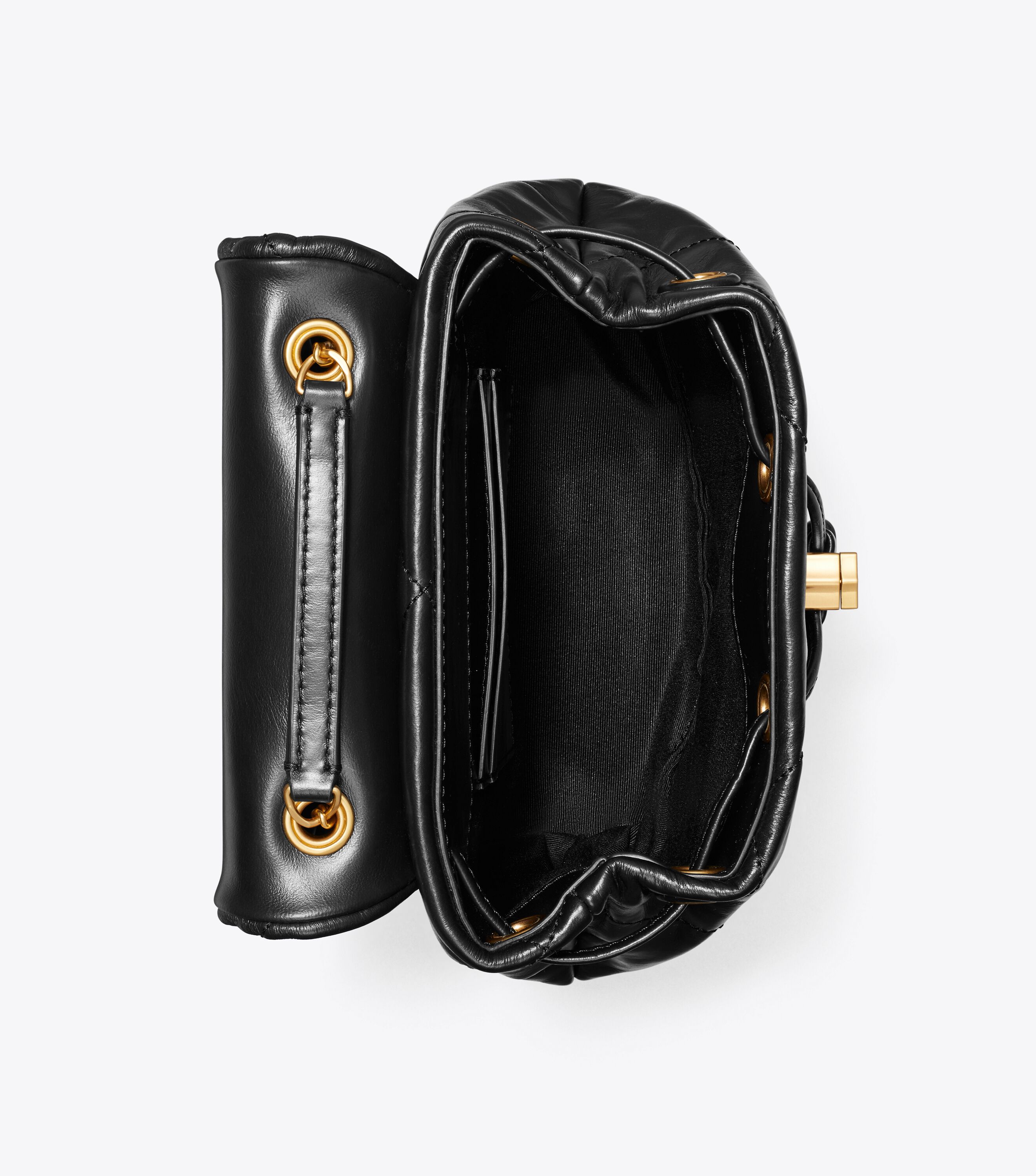 Mini Kira Diamond Quilt Backpack, Black | Tory Burch KSA