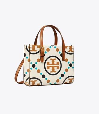 T monogram embossed mini tote clearance