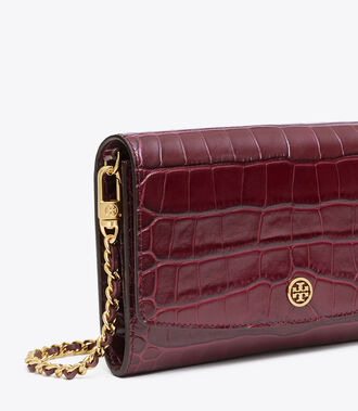 ROBINSON EMBOSSED CHAIN WALLET | 639 | Mini Bags