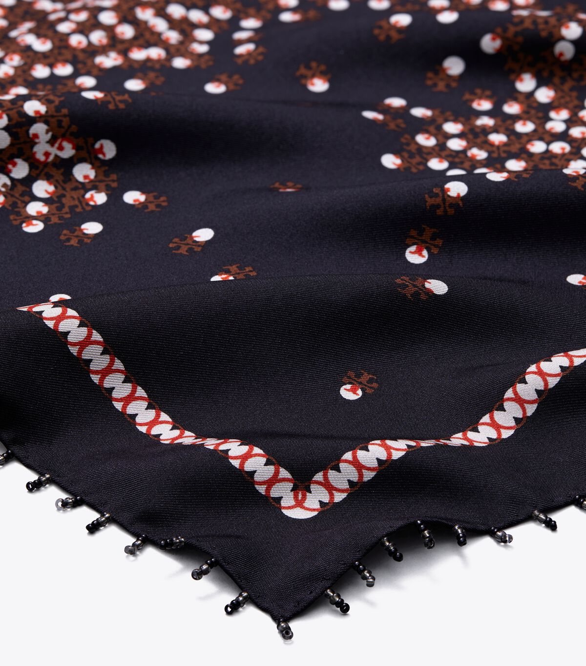 tory burch scatter dot silk neckerchief