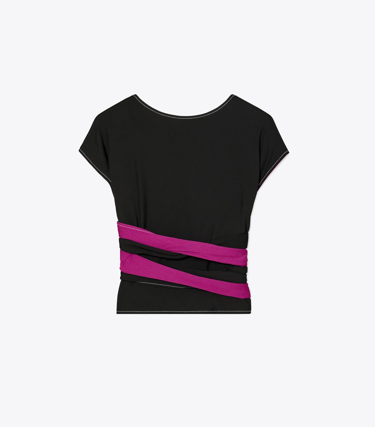 Crepe Jersey Wrap Top