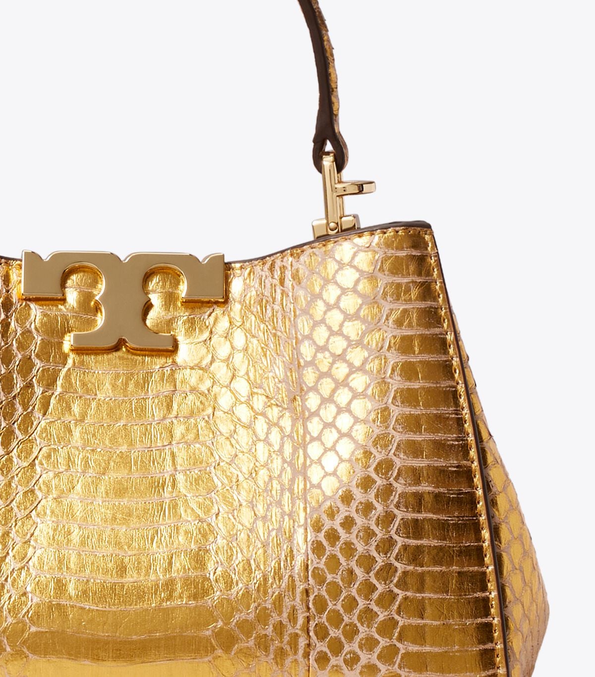 حقيبة إليانور الصغيرة بنقشة جلد الثعبان tory burch حقيبة إليانور الصغيرة بنقشة جلد الثعبان