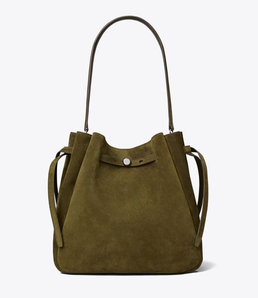 Large Romy Suede Bucket Bag tory burch large romy suede bucket bag