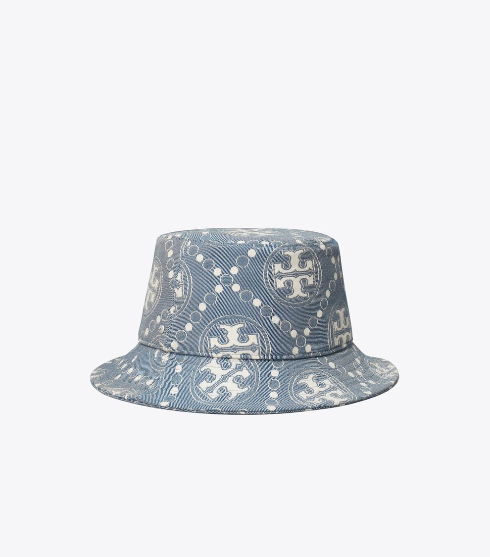 T Monogram Short Brim Bucket Hat, Light Purple/Blue Tory Burch KSA