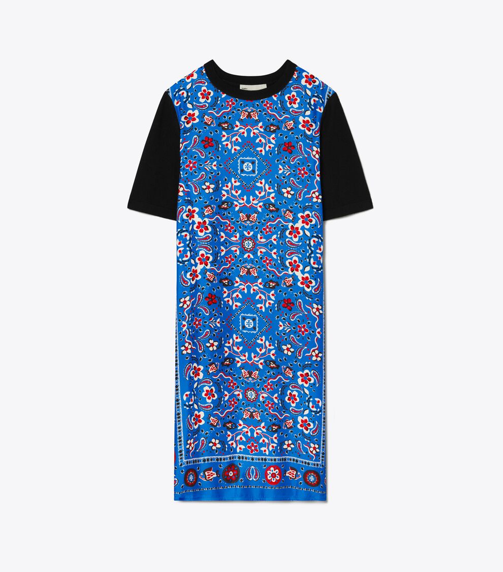 dusty blue sequin dress Dusty Blue Sequin Bow Back Tie Dress – Thrive main image 1