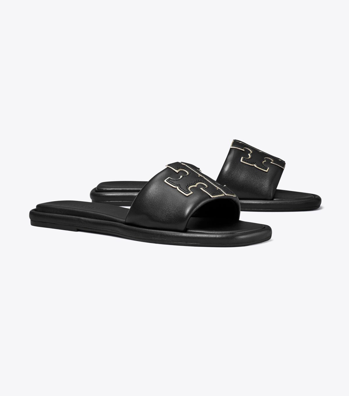 tory burch double t sport slide