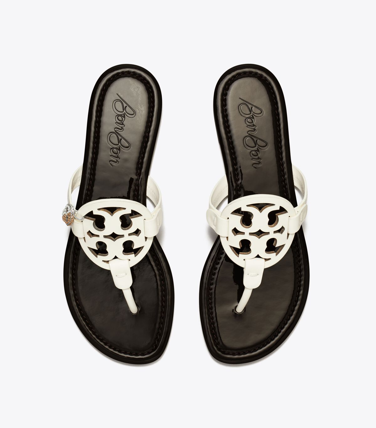tory burch tb x bonbon miller patent charm sandal