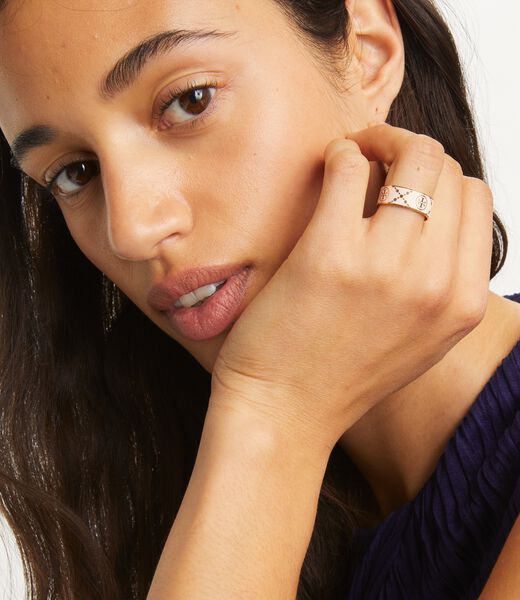 tory burch t monogram enamel ring
