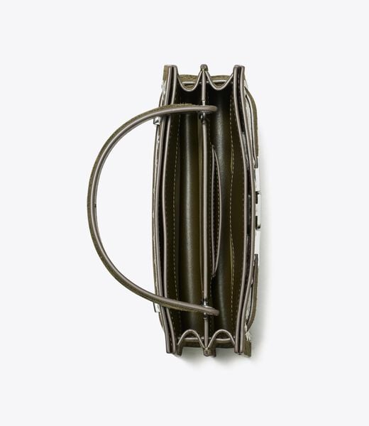 tory burch mini lee radziwill studded suede top handle bag