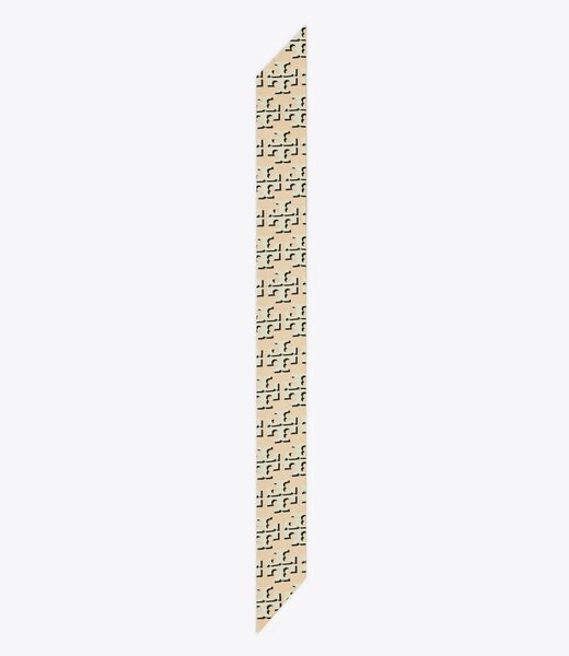 tory burch offset logo ribbon tie