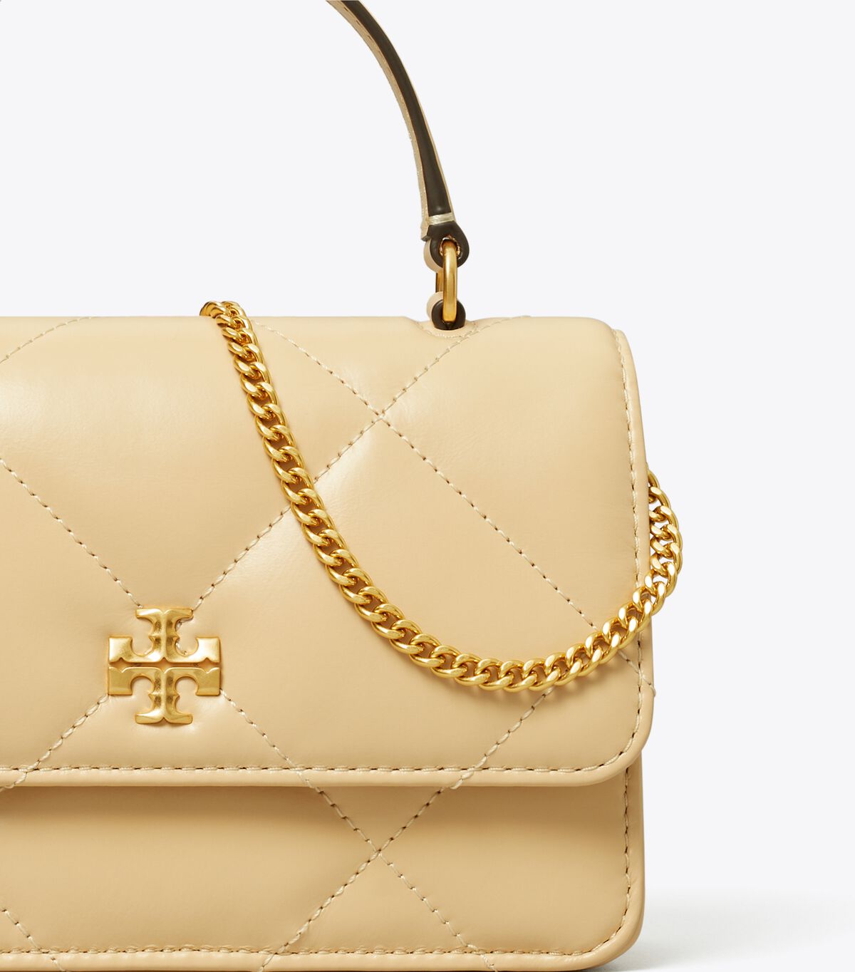 tory burch mini kira diamond quilt top handle chain wallet