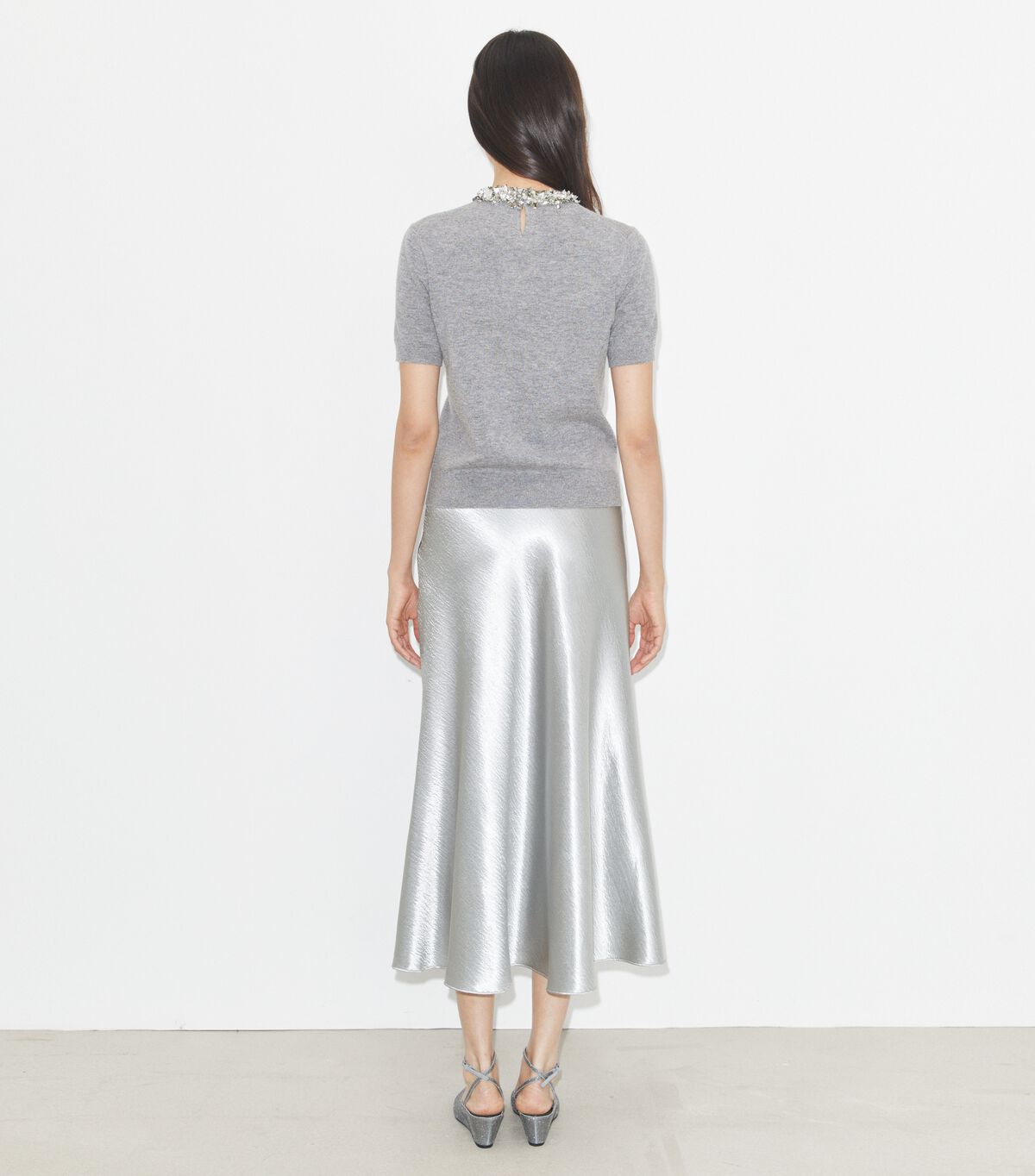 tory burch wool and sequin short sleeved sweater