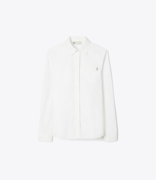 tory burch cotton poplin shirt