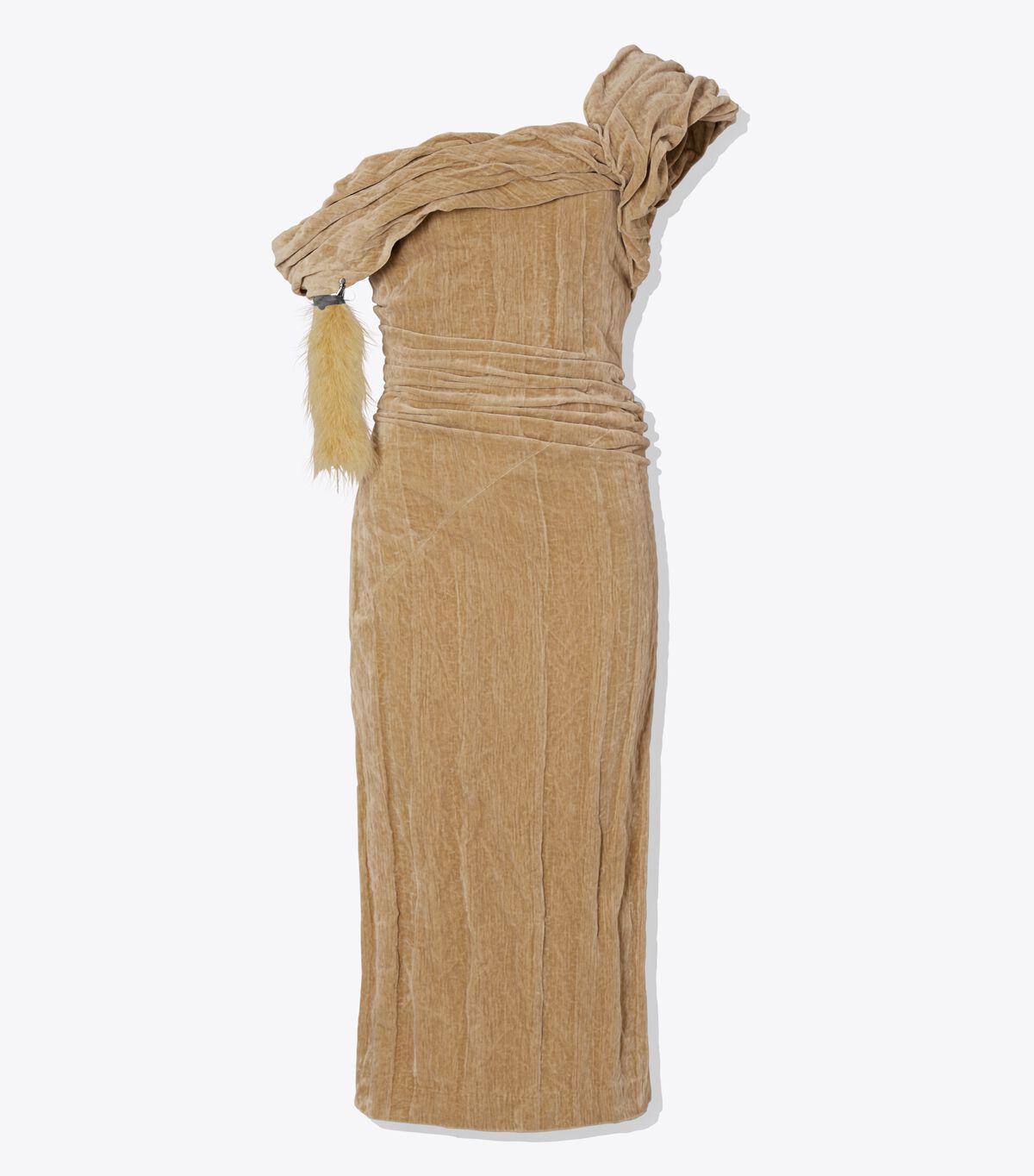 tory burch twisted cotton velvet dress