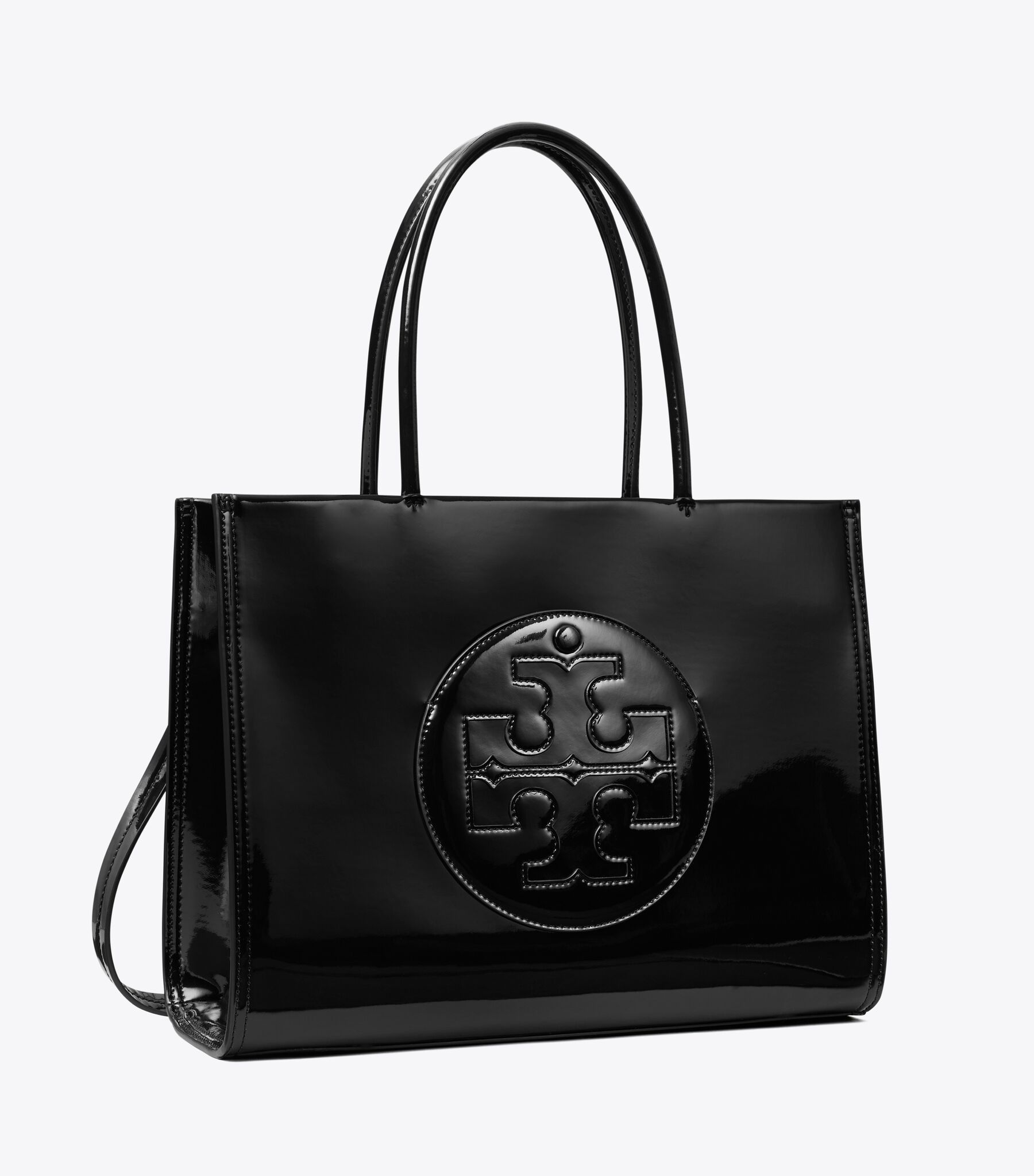 Ella Patent Tote Large Black Tory Burch Tote TORY BURCH ELLA