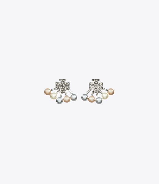 tory burch kira pearl front back earring