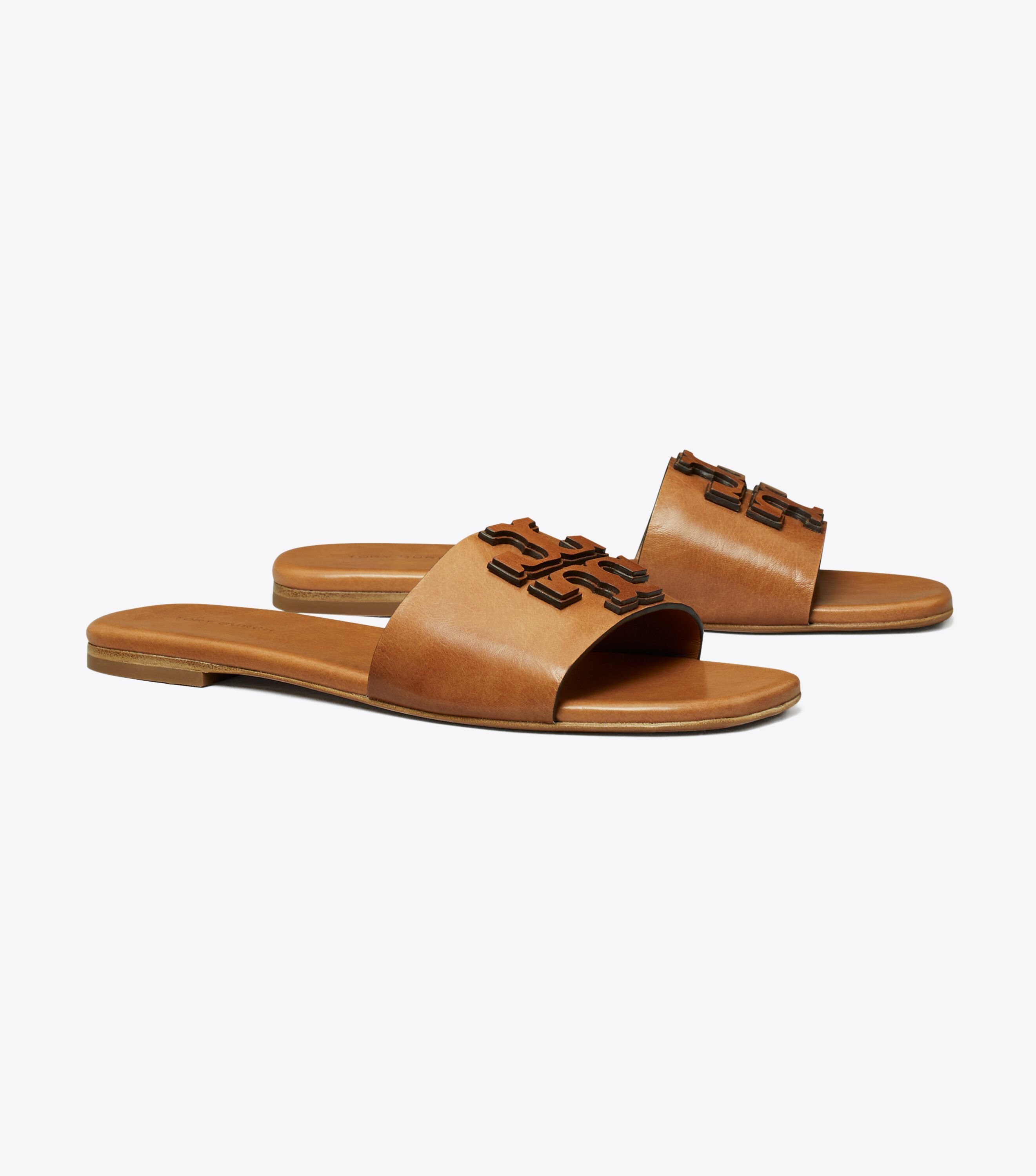 Tory burch ines flat slide sandals online