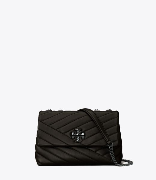 Tory Burch Chevron Leather Kira Small Camera Bag - Black Os