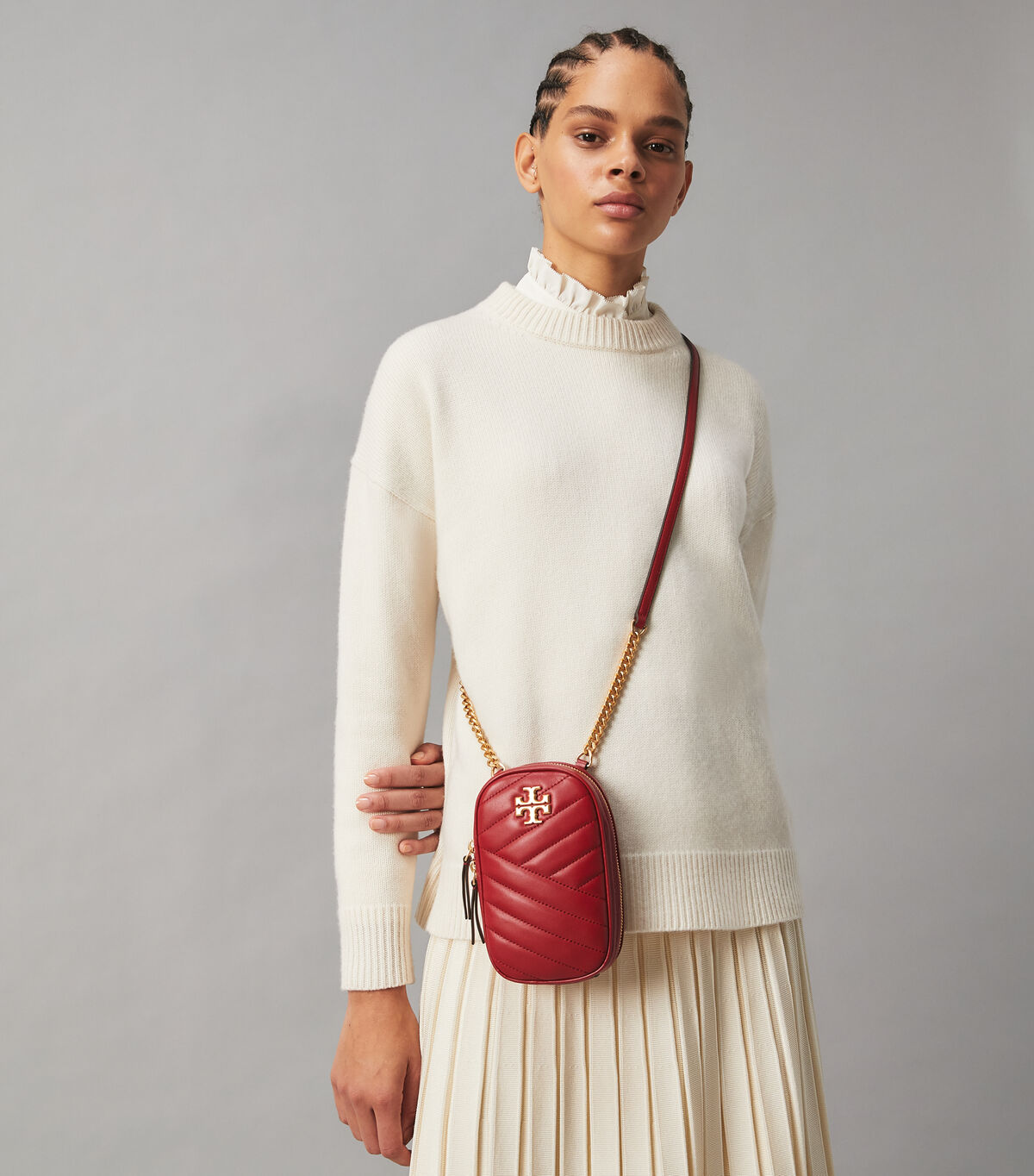 tory burch kira chevron phone crossbody