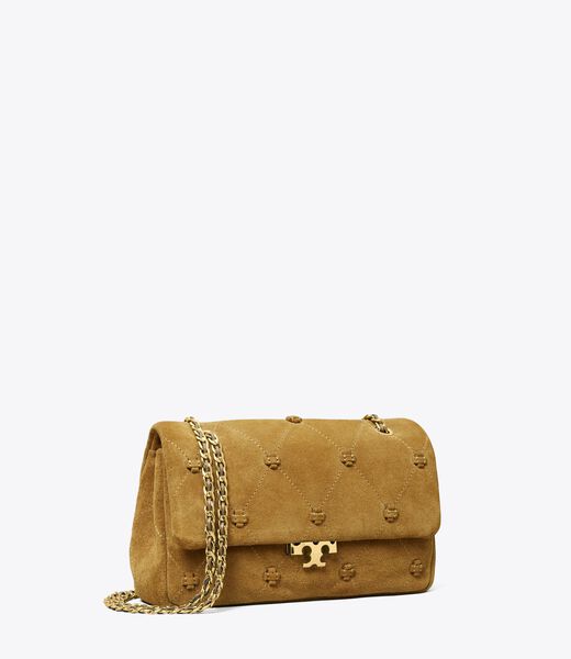 tory burch small bunny knot suede shoulder bag