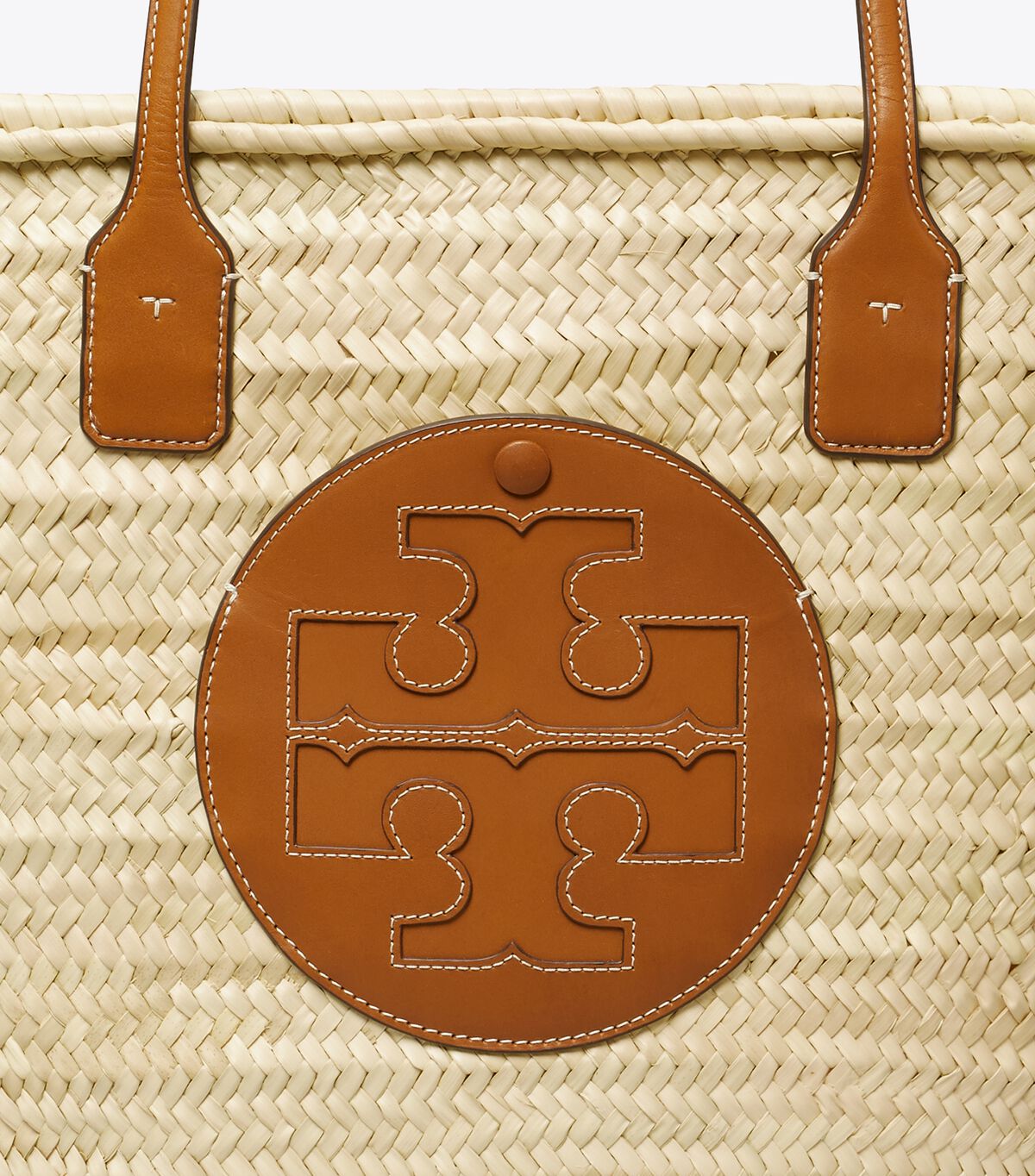Ella Straw Basket Tote Bag Handbags Tory Burch