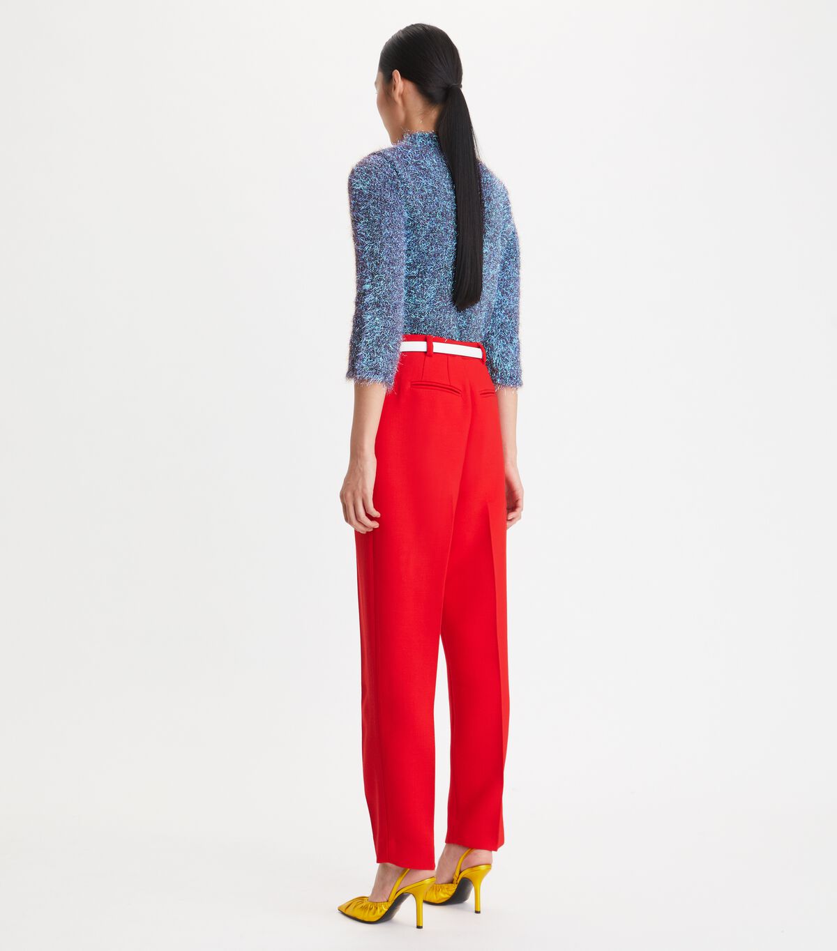 tory burch double faced wool pant