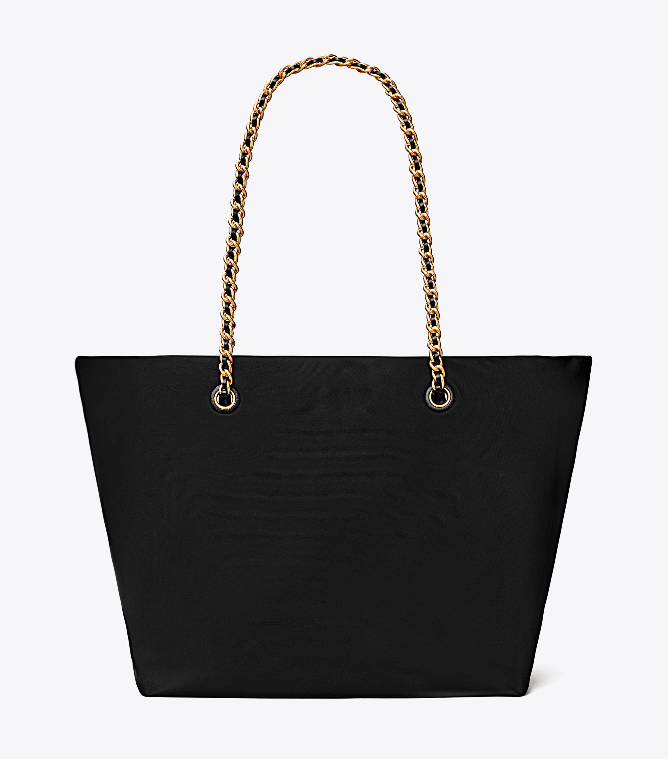 Tory burch tote with chain handles top