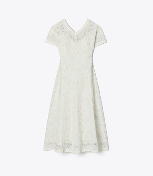 tory burch embroidered linen dress