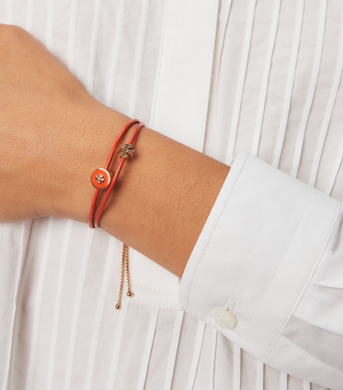 tory burch kira enameled slider bracelet