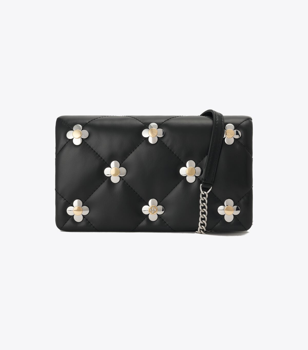Kira Diamond Quilt Multi-Clover Chain Wallet tory burch kira diamond quilt multi clover chain wallet