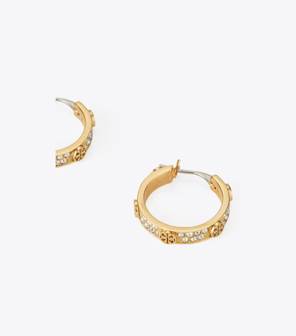 tory burch small miller stud hoop earring