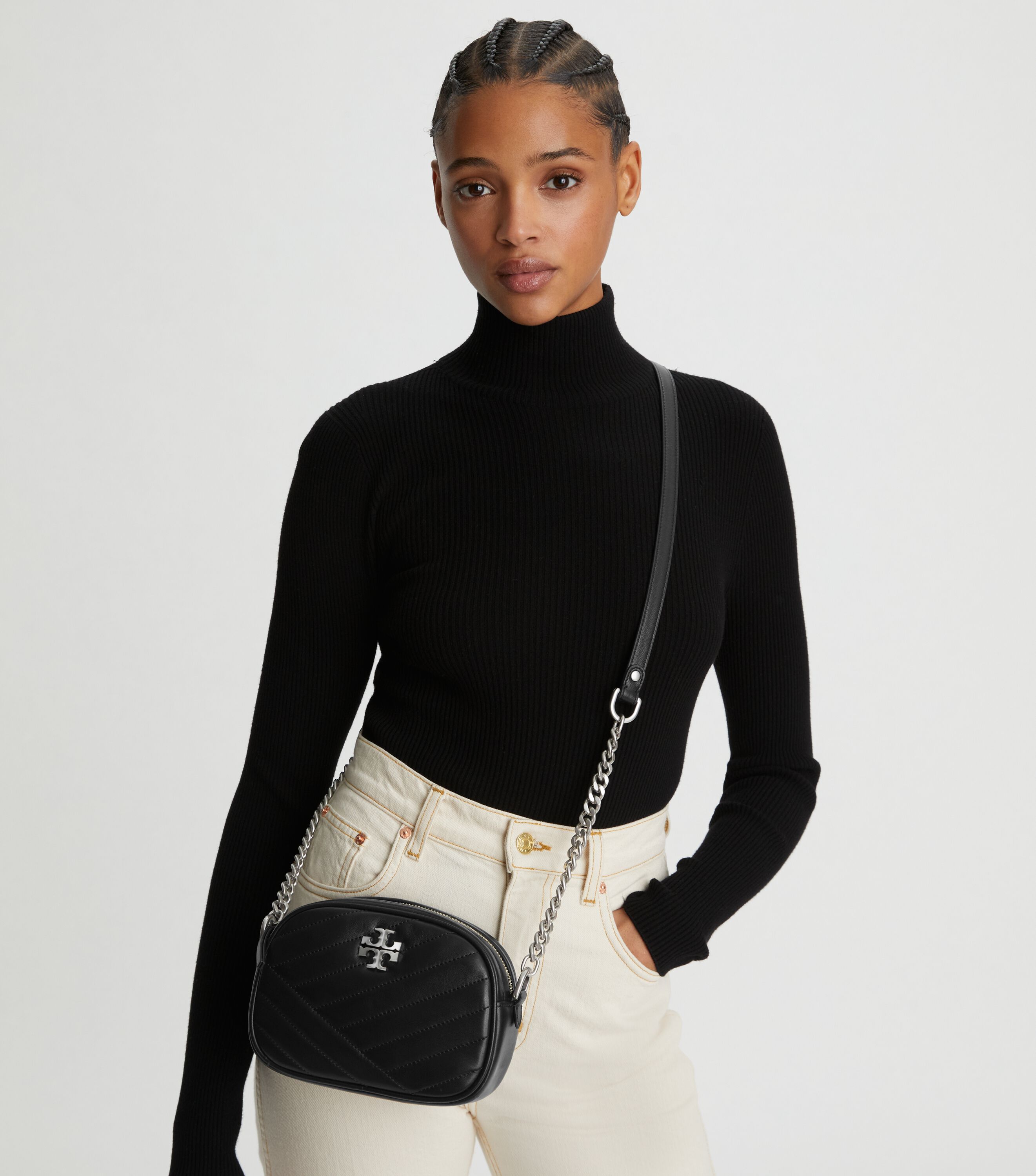Kira chevron new arrivals small camera bag
