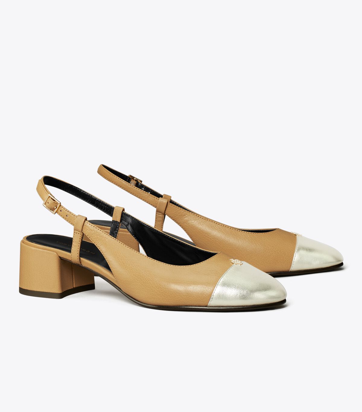 tory burch cap toe slingback pump