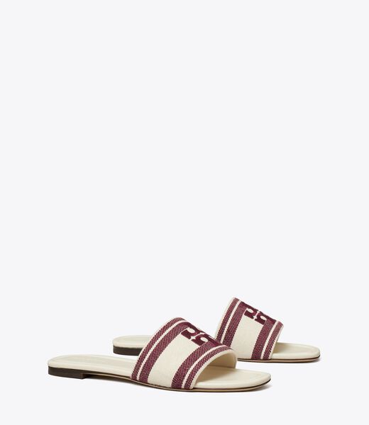 Double T Jacquard Slide