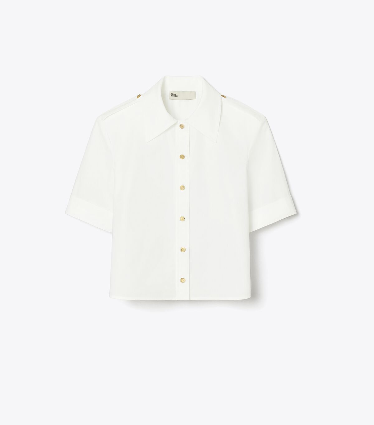tory burch poplin camp shirt