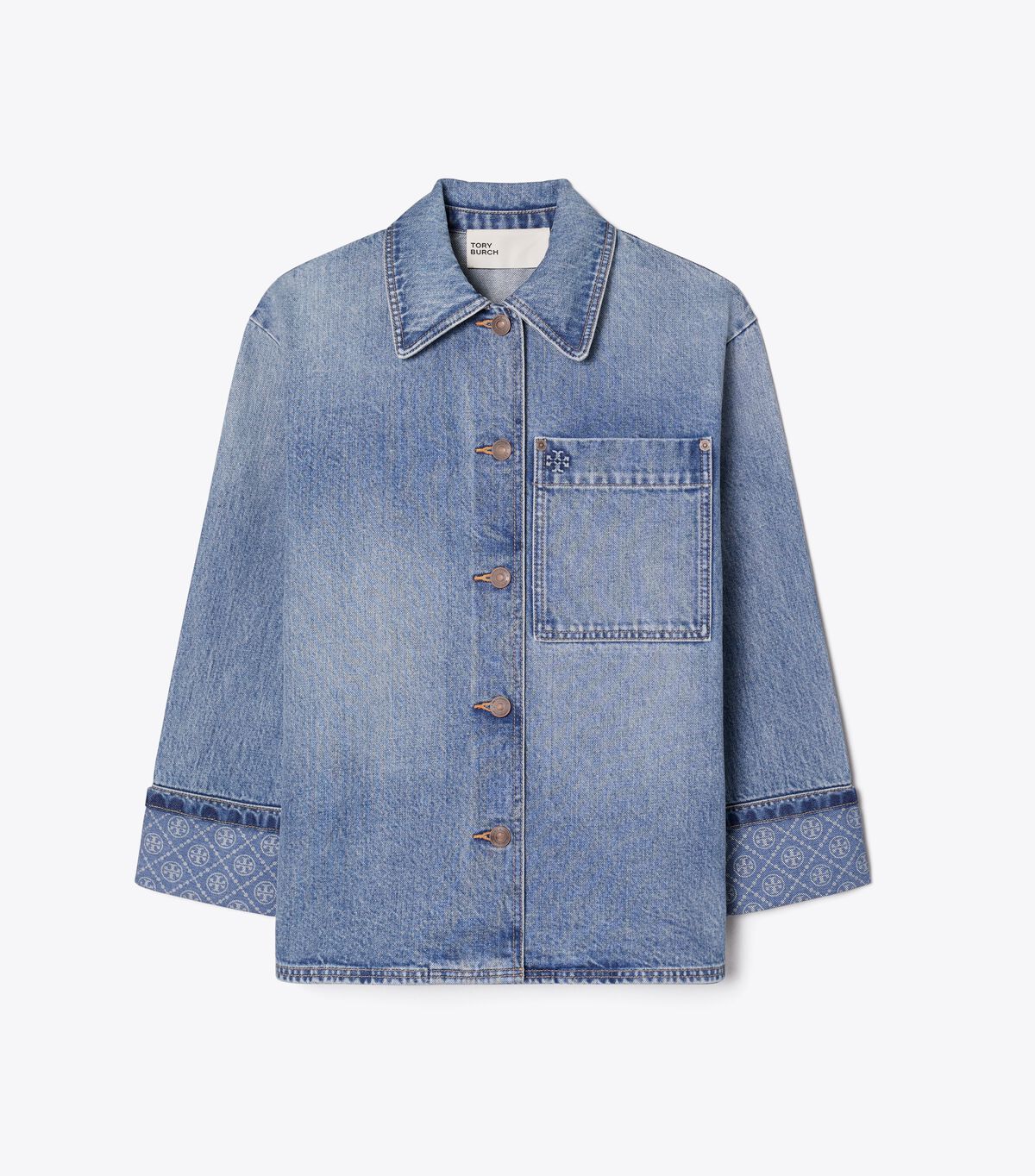 tory burch denim barn jacket