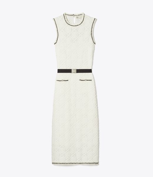 tory burch cotton pointelle knitted tank dress