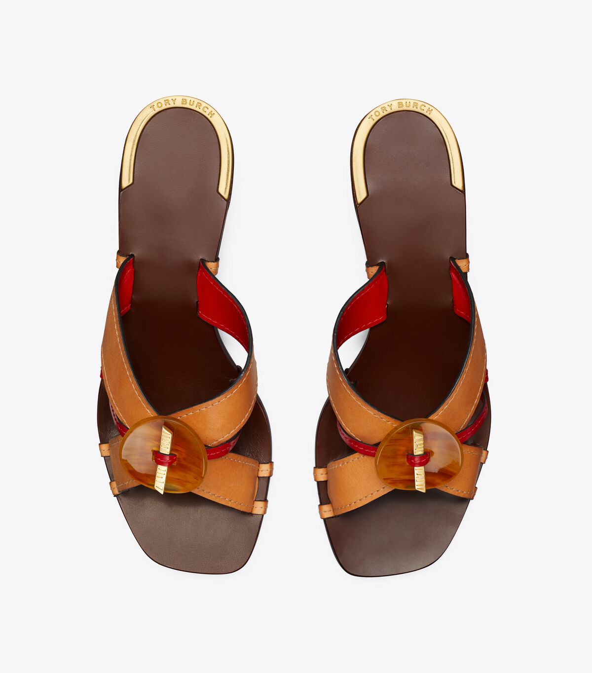 tory burch knotted heeled mule sandal