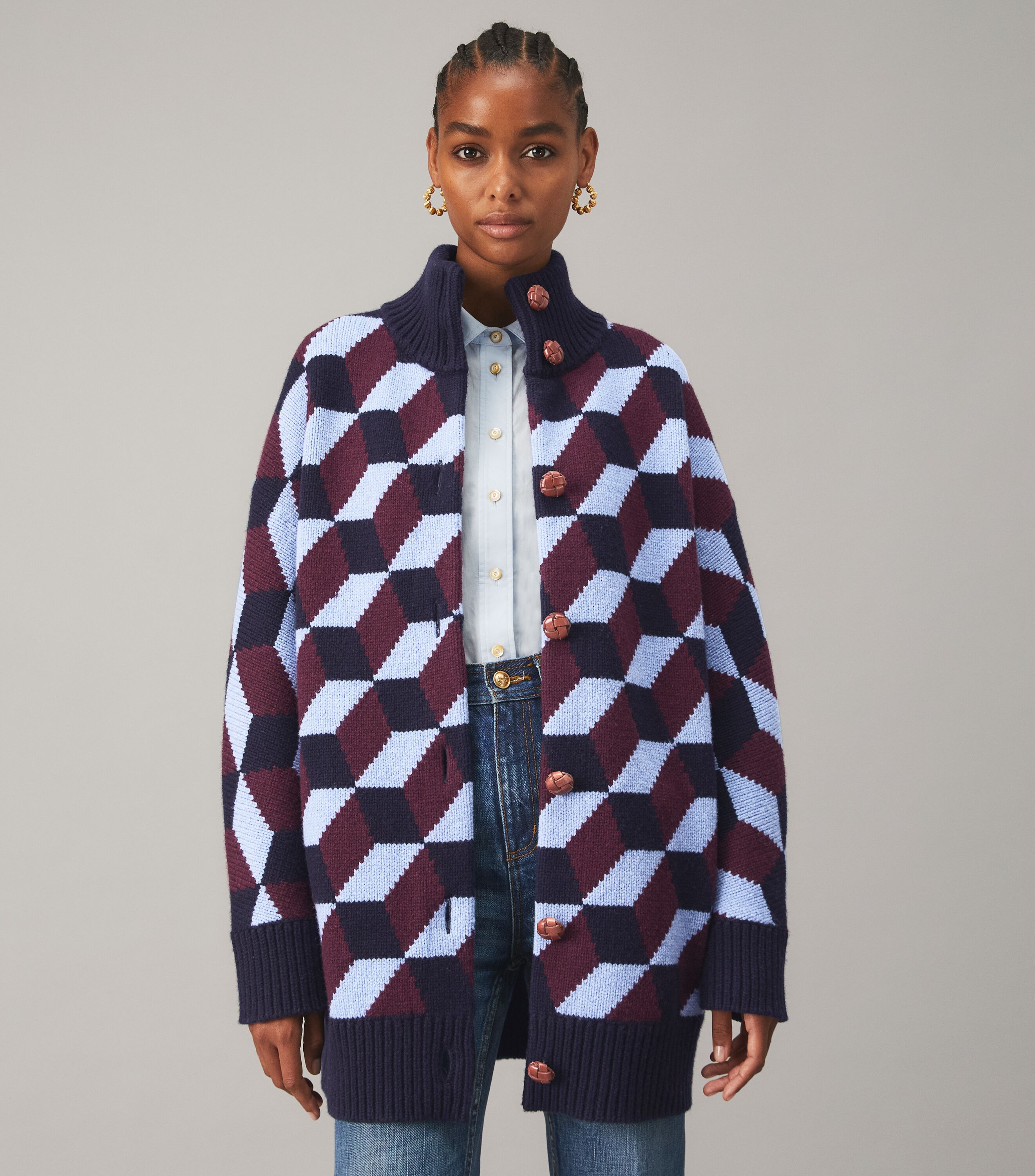 Chevron Sweater Coat | Ready-To-Wear 