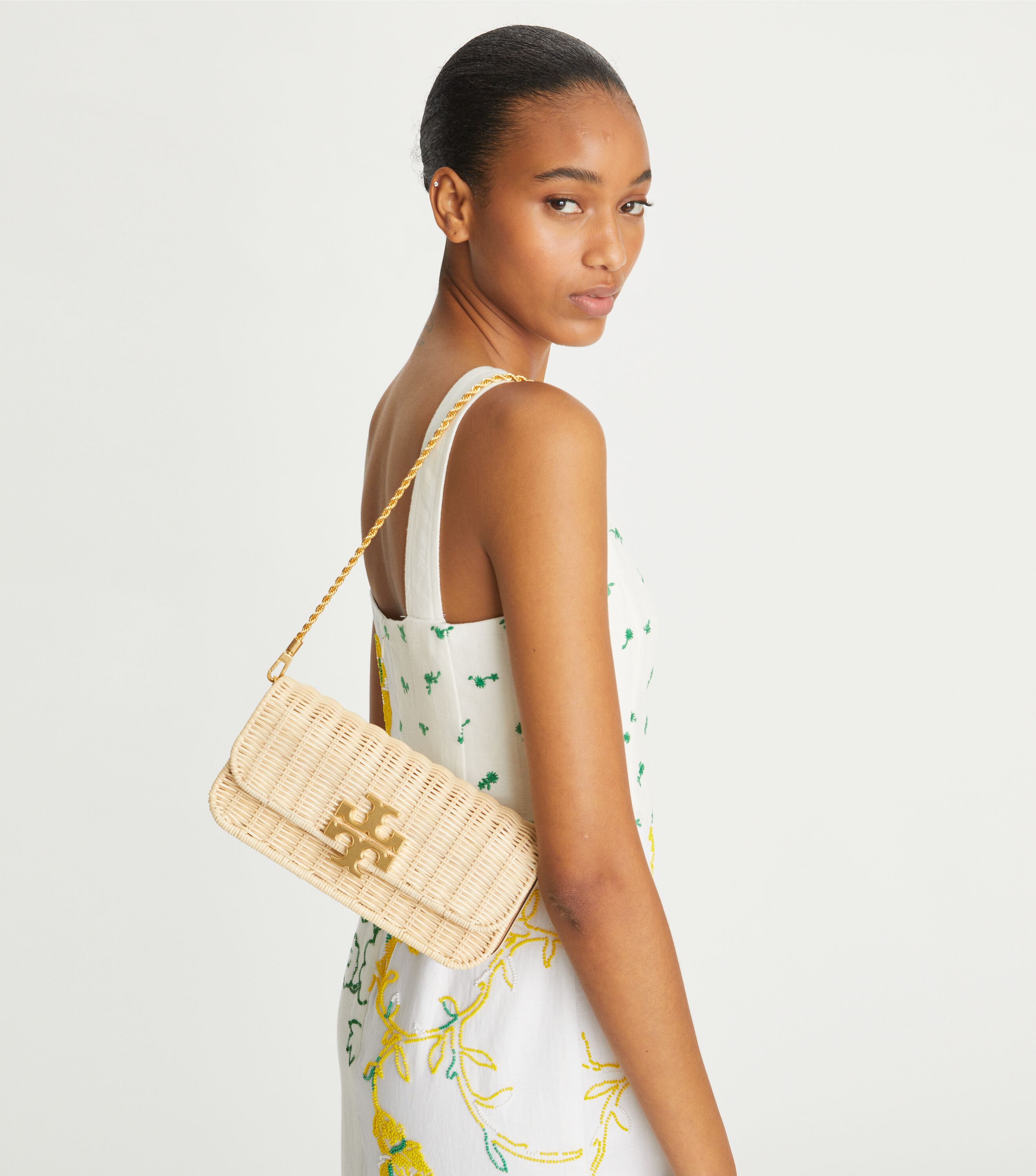 Eleanor Wicker Clutch Handbags Tory Burch