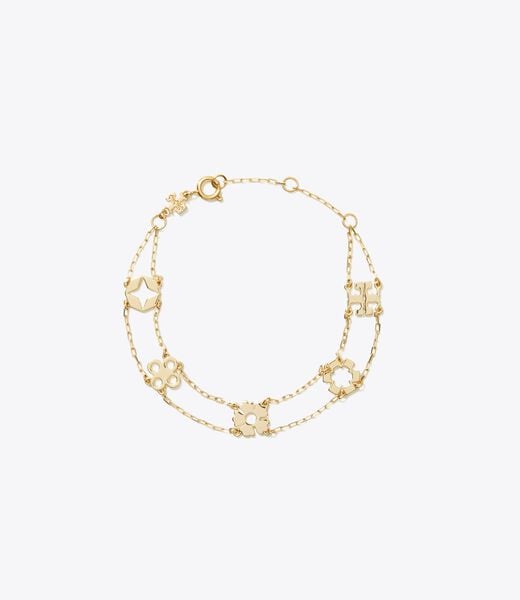 tory burch double strand bracelet